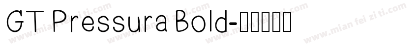 GT Pressura Bold字体转换